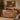 Madia in Legno Massello 4 Ante 4 Cassetti Colore Naturale Finiture Pastello Stile Rustico