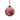 Set 6 Sfere Natale in Vetro Soffiato Rosa Scuro Matte e Velluto Rosa Ø 10 cm - Viron
