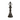 Statuetta Decorativa Pedina Scacchi Re in Resina effetto Marmo Nero h 38.5 cm