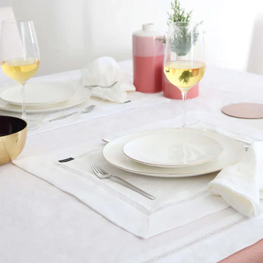 Set 2 Tovagliette per Colazione 40x50 cm Puro Lino Realizzate a Mano