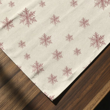 Set 2 Tovagliette Natale 35x30 cm Fantasia Fiocchi di Neve - Red Snowflake