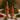 Albero Natale Statuetta Decorativa Natalizia Colore Rosso e Oro h 40 cm - Virón