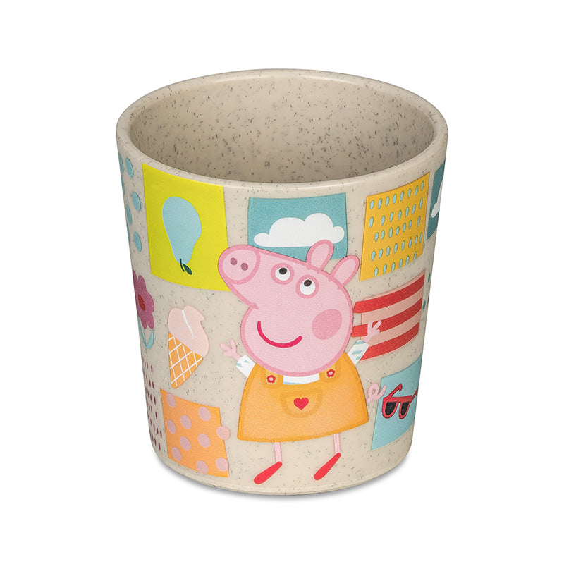 Set da 3 Stoviglie CONNECT PEPPA PIG  organic sand - Viron.it