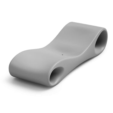 Chaise Longue Outdoor Moderna Slice Grigio Ferro