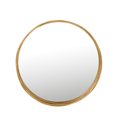 Specchio da Parate in Filo Metallico Colore Oro Ø 61 cm