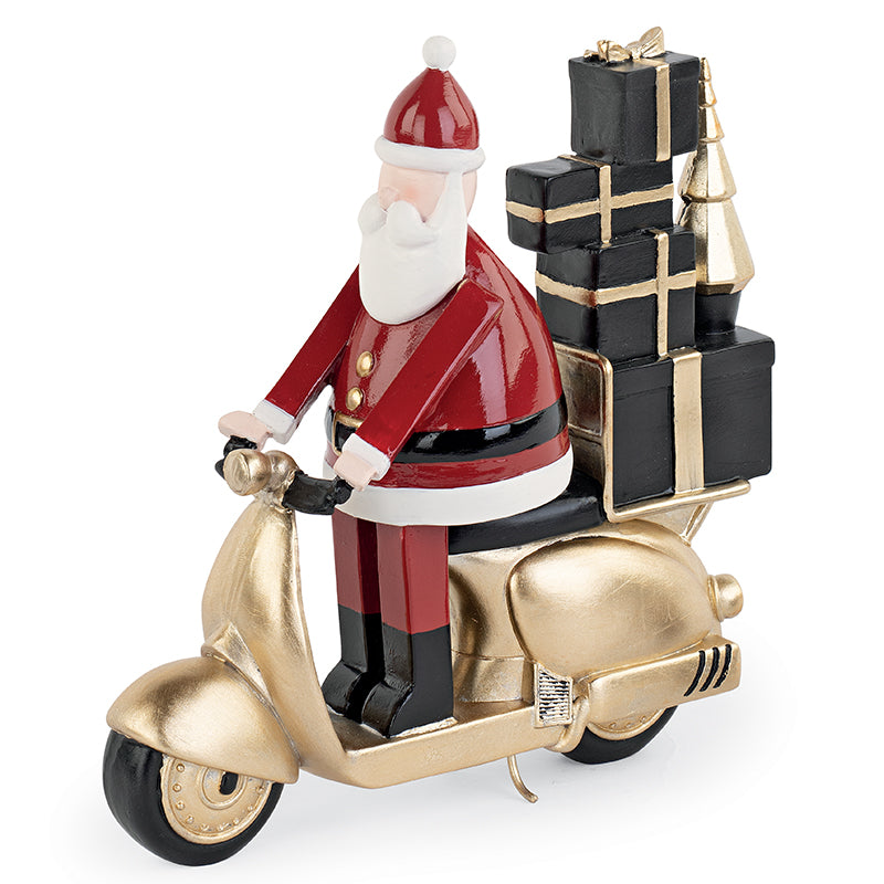 Statuetta Babbo Natale con Moto -  h 210 mm - Viron.it