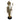 Statuetta Decorativa Natalizia Schiaccianoci con Perline colore Oro h 32 cm - Viron.it