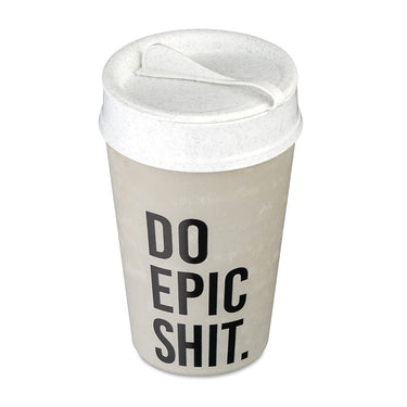 Thermo Mug 400ml ISO TO GO EPIC SHIT concrete grey - Viron.it