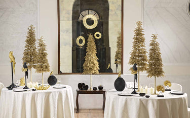 Albero di Natale Decorativo Brillante Colore Oro 96h cm - Aureon - Viron.it