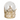 Natività Presepe Boule De Neige su Corona Colore Avorio h 14 cm