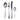 Set Posate 24pz in Acciaio Silver Lucido - Round Villa d'Este