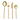 Set Posate 24pz in Acciaio Oro Lucido Stylo - Villa d'Este