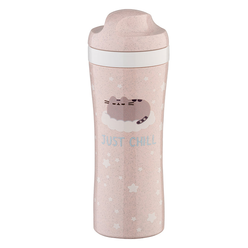 Bottiglia per acqua 425ml OASE PUSHEEN JUST CHILL organic pink pusheen - Viron.it