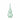 Albero decorativo di Natale in vetro verde dal design elegante