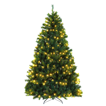 Albero di Natale Artificiale h 180 cm 330 Luci LED Integrate e 1070 Rami Realistici in PVC