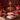 Alzatina rossa Pip Studio a 3 piani con decorazioni floreali
