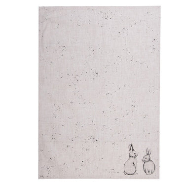 Strofinaccio Cucina Decorativo Pasquale Cotone Coniglio Beige Grigio 50x70 Cm