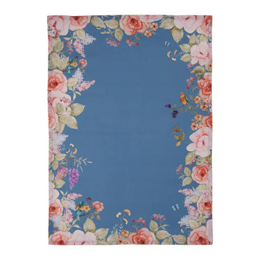 Canovaccio da Cucina in Cotone Colore Blu Fantasia Floreale 50x70 cm