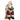 Statuetta Natalizia Decorazione Natale Santa Claus Seduto con Bambina h 31 cm - Viron.it