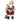 Statuetta Natalizia Decorazione Natale Santa Claus Seduto con Bambina h 31 cm - Viron.it