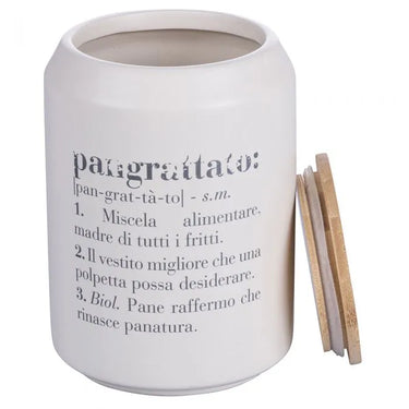 Barattolo Pangrattato 16 L Coperchio in Bambù– Villa D’Este