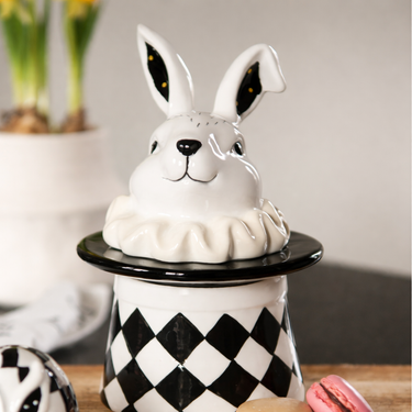 Barattolo in Ceramica Decorativo Pasquale 13×13×20 cm – Easter Table