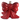 Base albero di Natale decorativa a forma di fiocco rosso con finitura lucida, ideale per ambientazioni natalizie eleganti e raffinate