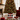 Base per albero di Natale a forma di tamburo da 50 cm con decorazione carte da gioco, finiture rosse, bianche e oro