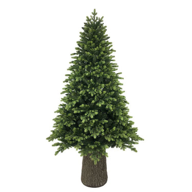 Base Albero di Natale Ø 33 cm Tronco Effetto Realistico h 55 cm