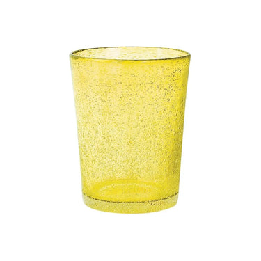 Set 6 Bicchieri Acqua in Vetro Colore Giallo 46 cl Giada – H&H