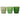 Set 6 Bicchieri Impilabili Acqua Colore Verde 300 ml Shade of Green - Villa D'Este