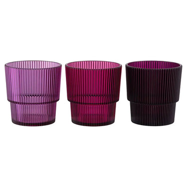 Set 6 Bicchieri Impilabili Acqua Colore Viola 300 ml Shade of Provence - Villa D'Este