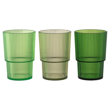 Set 6 Bicchieri Bibita Impilabili Colore Verde Shade of Green - Villa D'Este