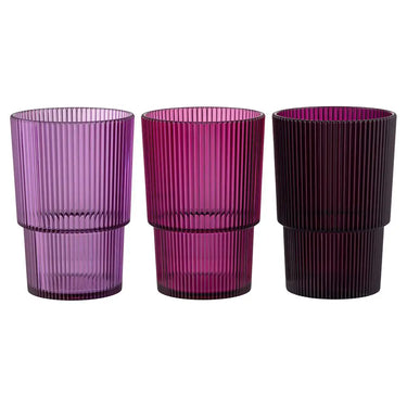 Set 6 Bicchieri Bibita Impilabili Viola Shade of Provence 420 ml - Villa D'Este