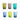 Set 6 Bicchieri Infrangibili 45cl Colore Verde Assortiti Magic