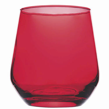 Set 6 Bicchieri Acqua in Vetro Rosso Elegance Red 365 ml – Villa D’Este