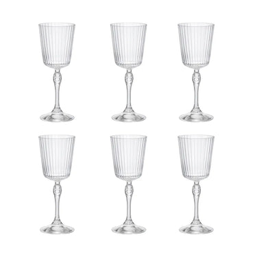 Calici Cocktail 6 Bicchieri in Vetro 25 cl America ’20s – Rocco Bormioli