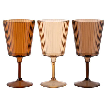 Set 6 Calici da Vino Colore Marrone 400 ml Shade of Chocolate - Villa D'Este