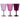 Set 6 Calici da Vino Colore Viola 400 ml Shade of Provence - Villa D'Este