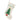 Calza Natalizia in Panno colore Avorio con Albero di Natale e Perline - Viron.it