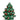 Candela Albero di Natale Verde con Bacche Rosse h 12 cm - Viron.it