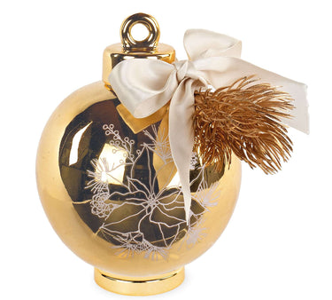 Palla di Natale Decorativa da Appoggio colore Oro Ø 10 cm - Viron.it