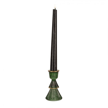 Candelabro Natalizio Albero di Natale in Vetro Colore Verde