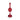 Candelabro per Candela Stelo in Alluminio Rosso h 37 cm Love Birds - Pip Studio