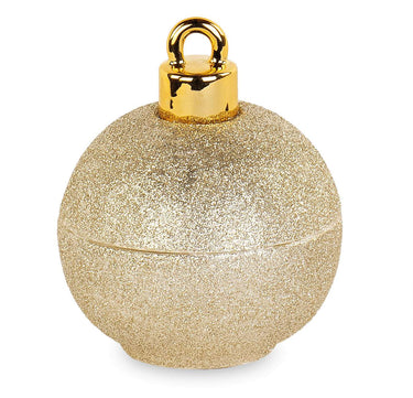 Candela Profumata in Sfera Glitterata colore Oro Ø 20  cm - Viron.it