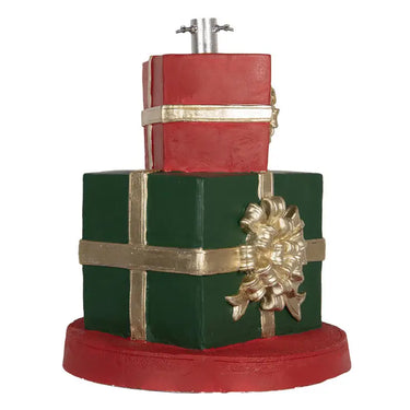 Base albero di Natale Pacchi regalo Ø44x54h cm Rosso e Verde