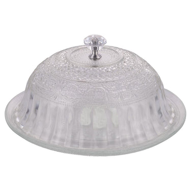 Piatto con Cloche in Vetro Trasparente Lavorato Imperial – Villa D’Este