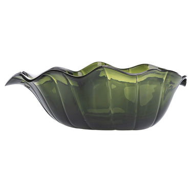 Insalatiera Coppa Foglia Colore Verde Scuro 2,2 lt La Cucina - Villa D'Este