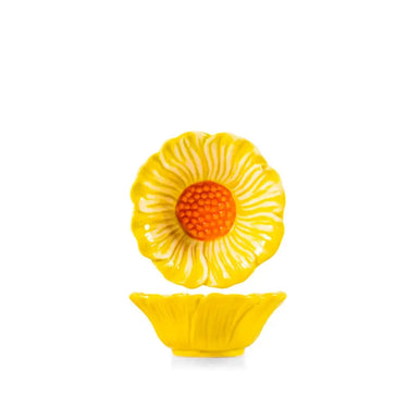 Set 3 Coppette Fiore Colorato in Ceramica ø 11 cm – H&H