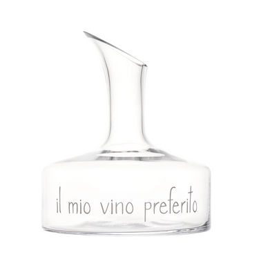 Decanter per Vino in Vetro Soffiato “Il Mio Vino Preferito”